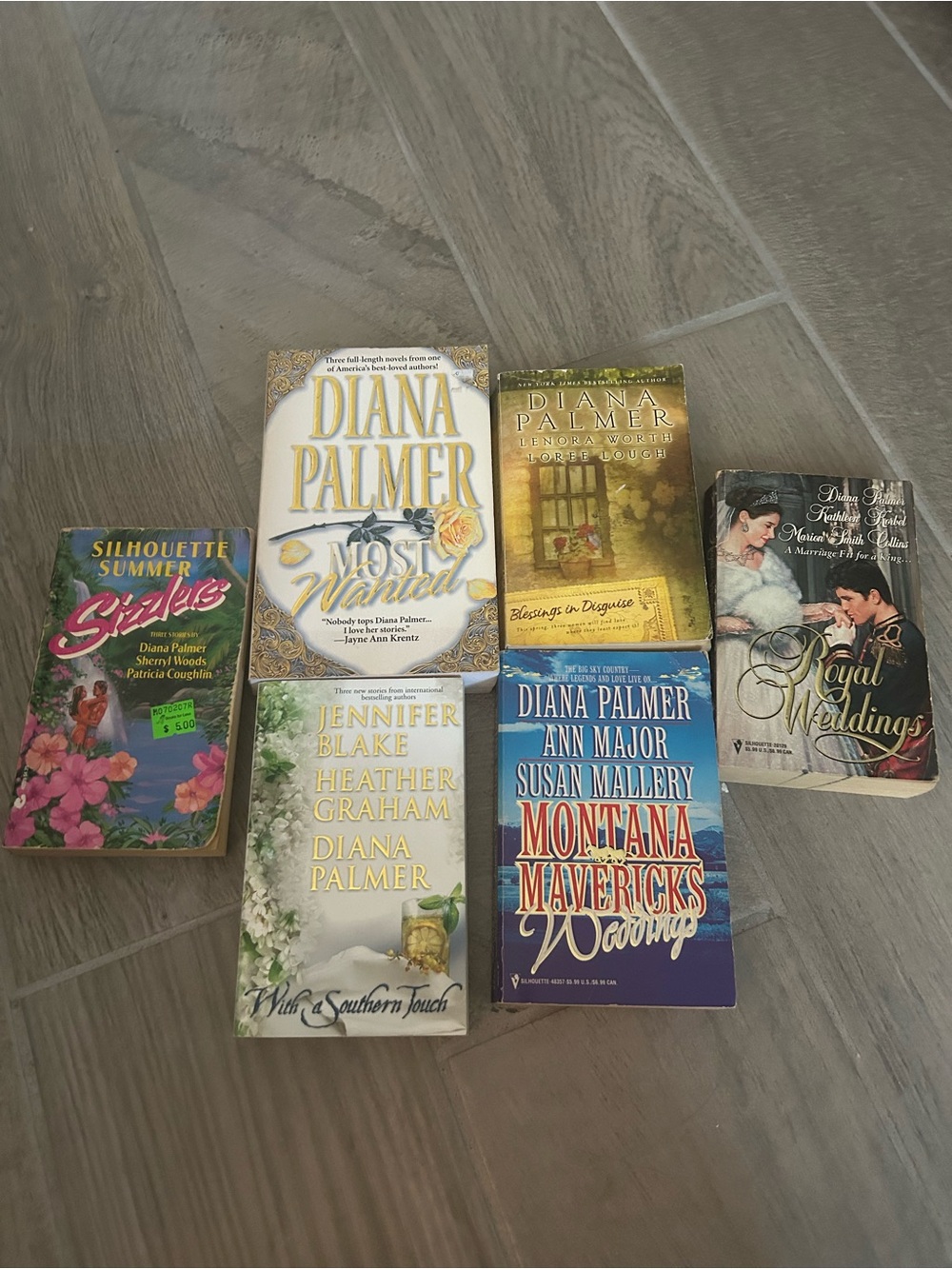 Diana Palmer Romance Paperback Lot - Floral & Gold Covers